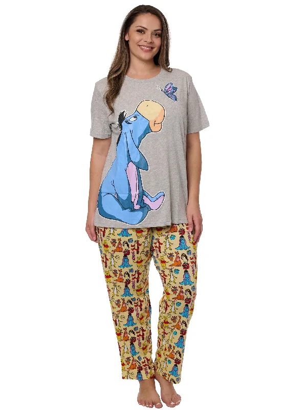 Eeyore Buterfly T-Shirt w/ Yellow Winnie The Pooh & Friends Pajama Pants Set