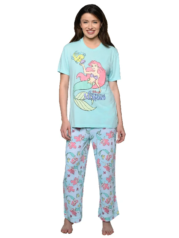 Women's The Little Mermaid Ariel Pajama Set T-Shirt & Pants Disney