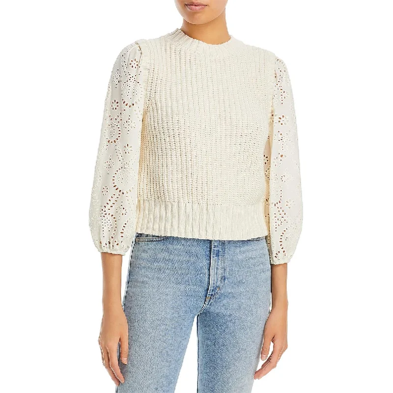 Rails Womens Dhalia Ribbed Knit Crewneck Sweater