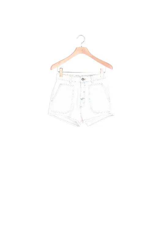 Short en jean imprimé