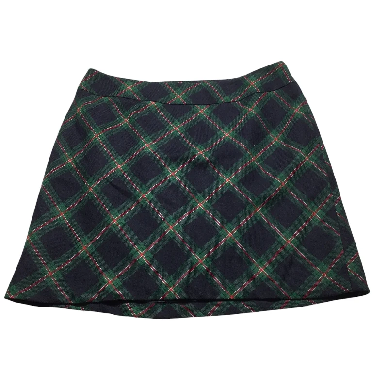 Skirt Mini & Short By Talbots In Blue & Green, Size: 18