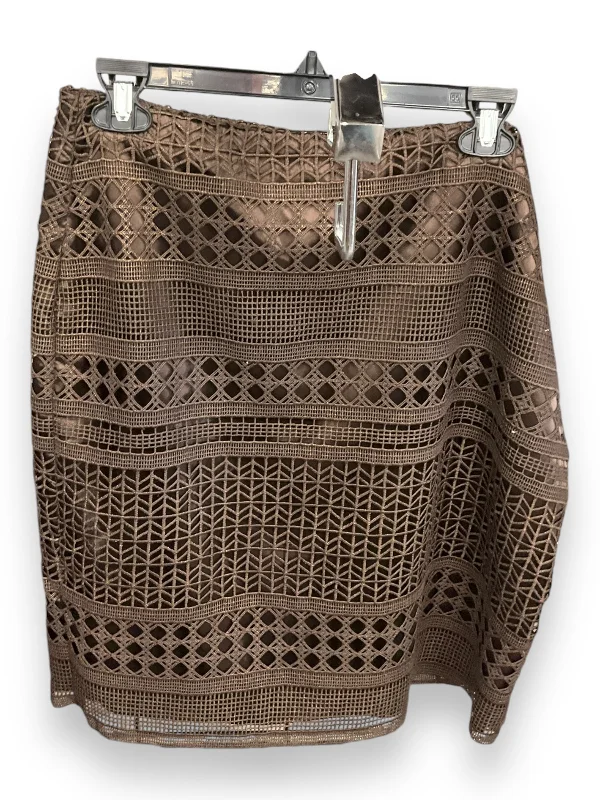 Skirt Mini & Short By White House Black Market In Brown, Size: 12