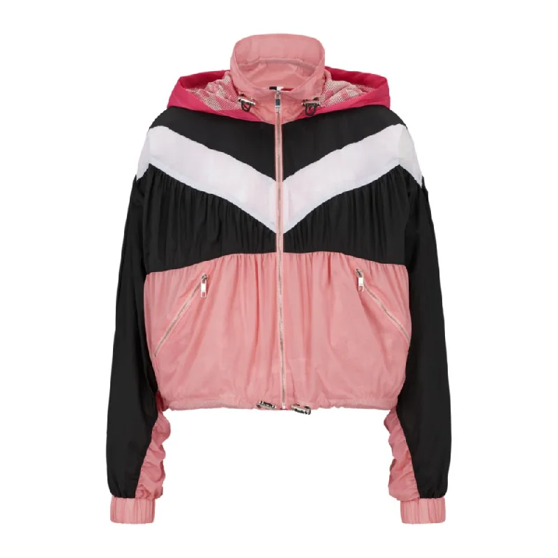 BOSS x Alica Schmidt hooded jacket with color-blocking