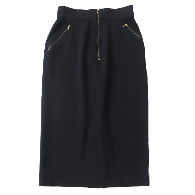 Chanel Vintage Long Skirt Black M