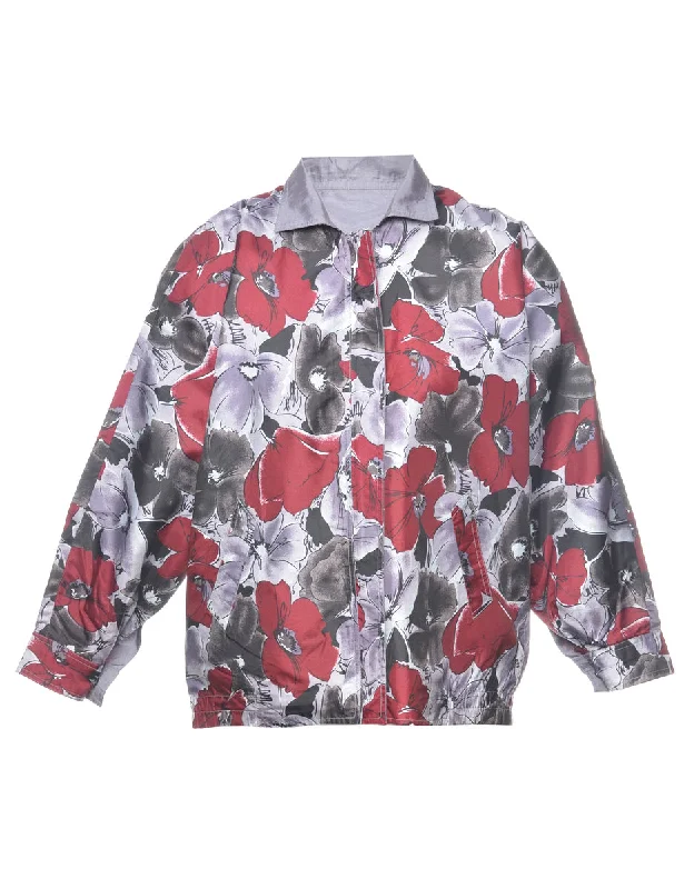 Floral Pattern Jacket - M