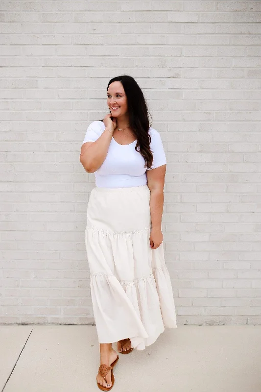 Let It Begin Tiered Maxi Skirt