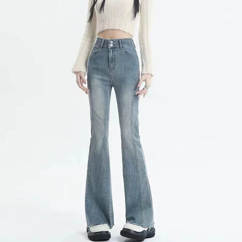 NiDELL: Women’s Elegant Long Skinny Jeans For Autumn