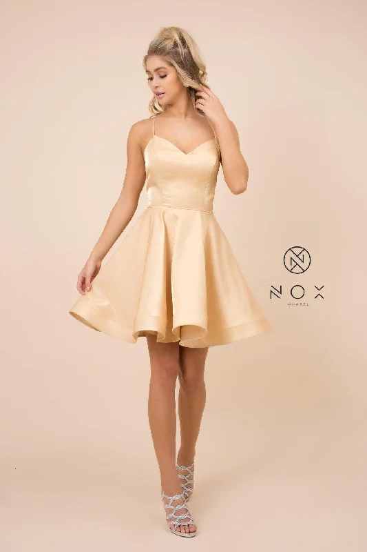 Short Homecoming Dress Sleeveless Cocktail