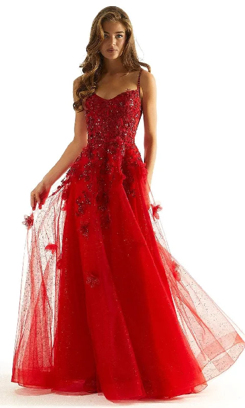 Mori Lee 49049 - 3D Floral A-Line Prom Dress