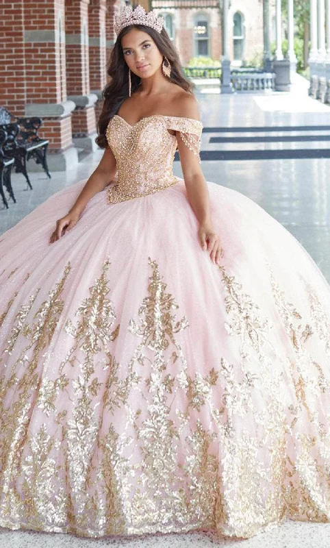 Quinceanera Collection 26044 - Beaded Basque Quinceanera Dress