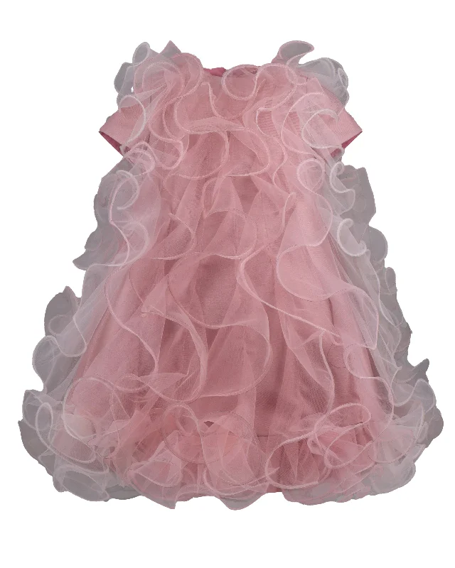 NIKOLIA "Beautiful Madness" Optimista Tulle Overlay Dress in Mauve