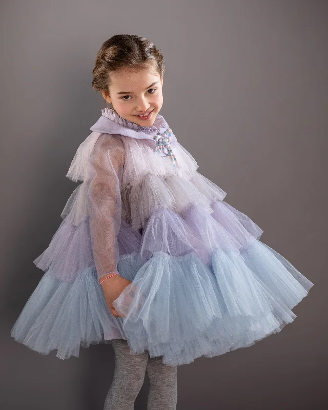 NIKOLIA "Impossible Garden" Iceland Tiered Tulle Dress