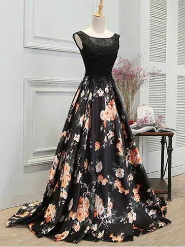 Long Black Prom Dresses Appliques Lace Sexy Prom Dress/Evening Dress JKS117