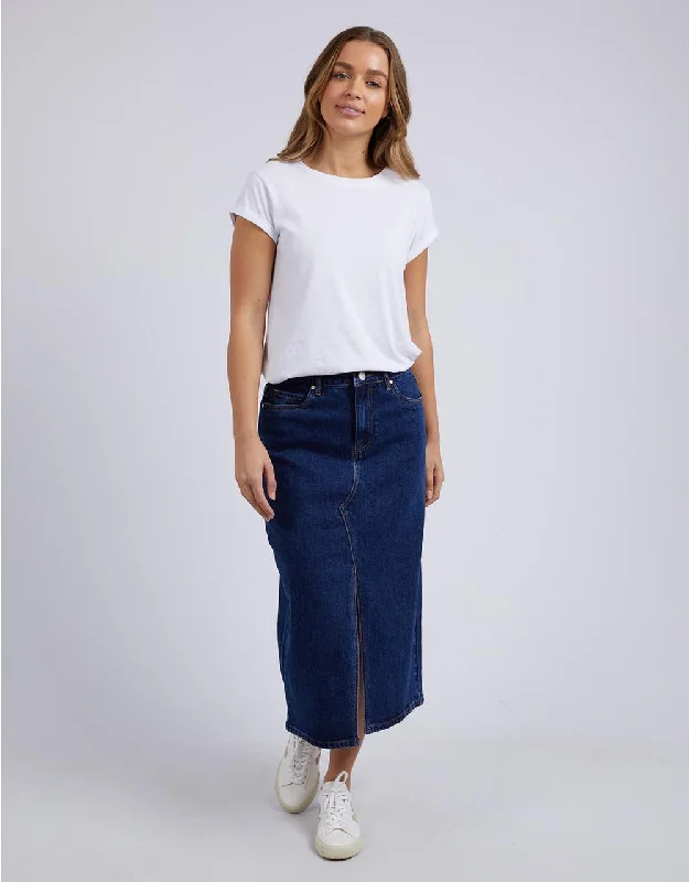 Foxwood Scout Midi Skirt Indigo Denim